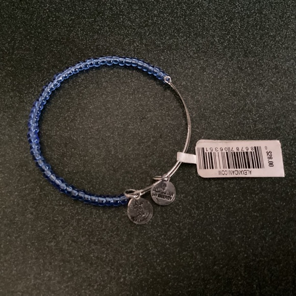 Alex and Ani Expandable Wire Bracelet Soleil EWB, Cerulean, RS NWT - Picture 9 of 9